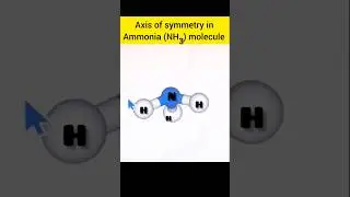 Axis of symmetry  in ammonia molecule #shorts #ammonia structure #ammonia symmetry