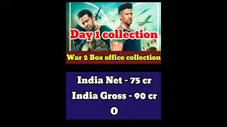 War 2 first day collection | War 2 Box office collection