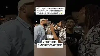 UFC LEGEND RAMPAGE JACKSON PRESSED BY YN&rsquo;S ABOUT THE RAJA INCIDENT 😳 #rampagejackson #smokesmadtko