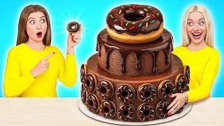Челлендж Гигантская vs Крошечная еда | Съедобная Битва от Multi DO Smile