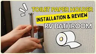 Easy Toilet Paper Holder Stand Installation no Drilling Needed