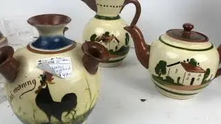 TORQUAY POTTERY LIVING AND DEATH SAYINGS ANTIQUE POTTERY