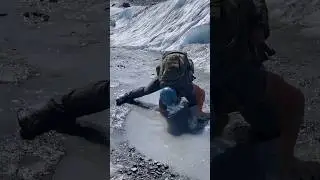 Incredibly DEEP... Ice Puddle!? 😱 (@wiredpriyam)