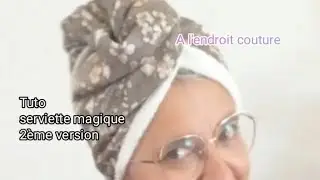 Tuto serviette magique doublée,couture facile ✂️🪡🧵