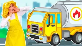 The Fuel Truck song for kids! Learn vehicles with songs for kids. Super simple songs for babies.