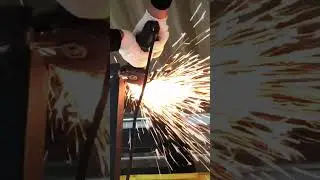 ＜ASMR＞ scene using a disc grinder #shorts #grinder #spark