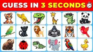 Guess the Animal 🐯🐘 | Can You Identify These Animals? | Fun Animal Quiz