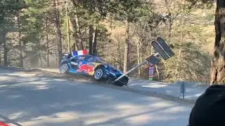 Rallye Monte Carlo 2023 Crash Loubet