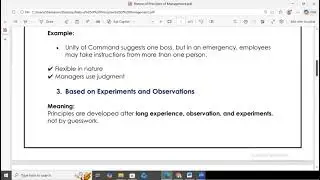 Principles of Management | Nature of Principles of Management | Chapter - 1 | Class 12th (OCM) Day 1