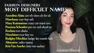 How to pronounce designer's name-फैशन डीसाइनर्स के  नामों का सही उच्चारण -