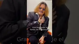 JOHNNY DEPP SAYS &ldquo; THANK YOU FROM THE BOTTOM OF MY HEART@