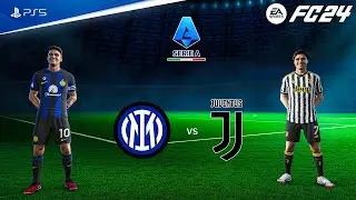 FC 24 - Inter Milan vs Juventus | Serie A 23/24 Full Match Gamplay | PS5&trade; [4K60]