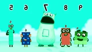 Numberblocks Learning Academy #186 - Numberblocks 7 6 9 7 5 - Numberblocks Magic Run - Numberblocks