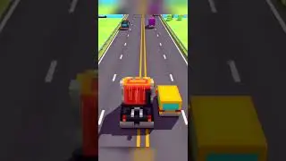 blocky Highway Traffic Racing Crash #shorts #short #shortvideo