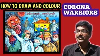 Corona warriors poster painting.