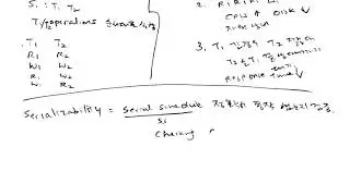 경상대학교 데이터베이스 2017-02 - Serial schedule