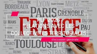 PLF 2026 - Mission « Relations avec les collectivités territoriales »