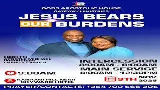 *9TH NOV:WELCOME TO OUR SUNDAY LIVE SERVICE - JESUS BEARS YOUR BURDENS*