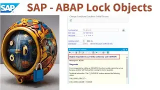 SAP LOCK OBJECTS - Short #abap #shorts