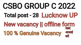 Chief Signal Officer Central Command Lucknow  vacancy 2022 || offline form || post - 28 || check now