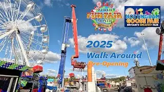 NOTTINGHAM GOOSE FAIR 2025 | WALK AROUND | PRE-OPENING