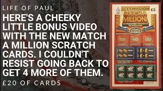 A cheeky bonus video of the New &pound;5 lottery scratch cards. I couldn't resist going back for 4 more!