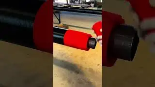 High-density polyurethane foam insulation pipethe last step before leaving the building #pipelining