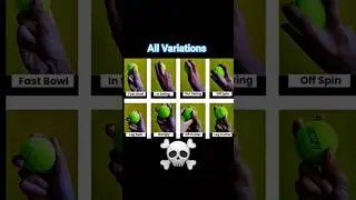 All Bowling Variations in 9 Seconds 🔥 | Spin + Fast Secrets