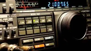 TS-440Sat in telegraphy receiving PJ2/K8LEE on 15 meter band