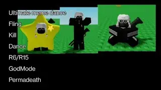 Roblox Scripts/FE Meme dance convert by Me (Fling, Godmode, Kill, R6, R15, No hats)/Scripts