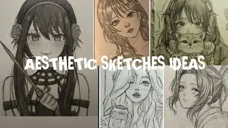 Aesthetic sketches ideas for beginners #drawingofagirl #artideas #sketch #sketchideas 
