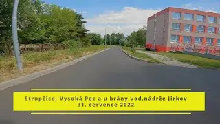 Strupčice, Vysok&aacute; Pec a u br&aacute;ny vodn&iacute;  n&aacute;drže Jirkov, 31.7.2022,  4K