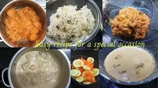 Easy yummy suhoor recipe/ Ghee Rice / Creamy Chicken Gravy / Chicken Chukka