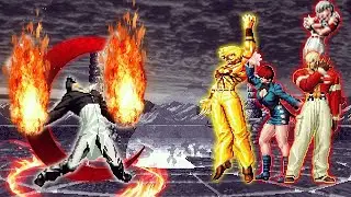[KOF MUGEN] WF Iori Yagami Vs Awakened Orochi Team