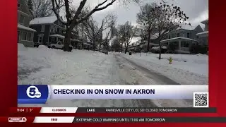 How long will it take before Akron's roads are clear?