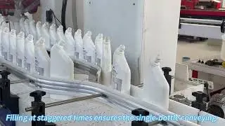 Linear type automatic corrosive liquid filling machine gravity type filler
