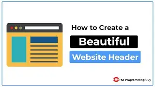 How to make a Beautiful Website Header HTML | CSS