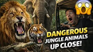 Safari Jungle Animals 😱 | Dangerous Wildlife Up Close | Jungle Safari Vlog