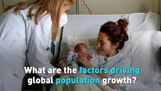 What are the factors driving global population growth?