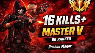🔥 16 KILLS 😱 MASTER V PROMOTION | BR RANKED Free Fire Gameplay | Roshan Magar