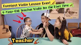 4-Year-Old Violin Teacher 🎻 Funniest Lesson Ever!