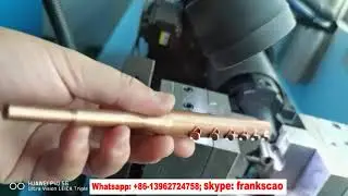 How to produce copper manifold pipe - collar flange hole punching machine