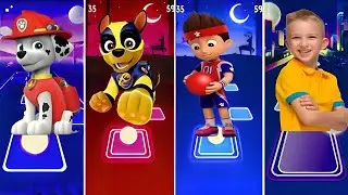 Marshall VS Chase VS Rider VS Blippi paw patrol coffin dance tiles hop Edm rush