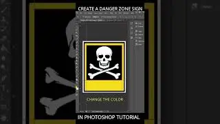 Create a Danger Sign in #photoshop #shorts  #viral #photoshoptutorial  #Sign