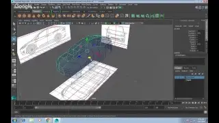 Maya Vehicle Modeling _01_ Blocking