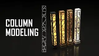 How to Model Column (Pillar) | 3ds Max Tutorial