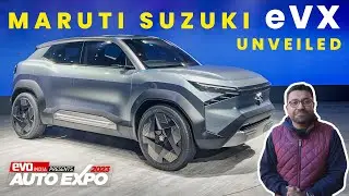 Maruti Suzuki eVX Concept SUV unveiled! | 2023 Auto Expo | evo India