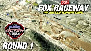 MX Simulator - 2023 RaceFactory Nationals Rd. 1 - Fox Raceway