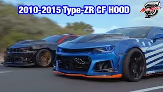 2010-2015 Chevy Camaro Type-ZR Double Sided Carbon Fiber Hood | @AutoAddictUSA | @TheProVideo