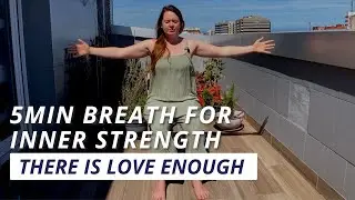5-min Breath Practice To Connect With Your Inner Strength | Somatic Practice